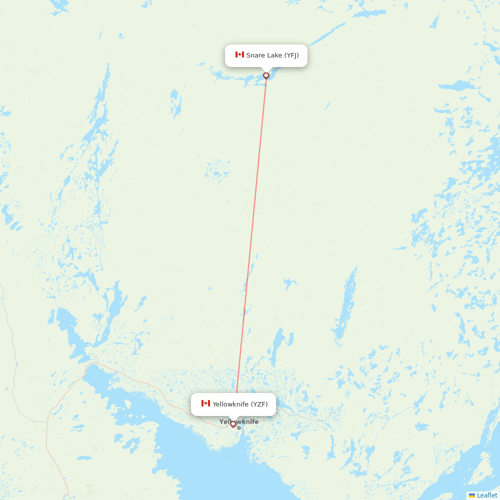 Air Tindi flights between Yellowknife and Snare Lake