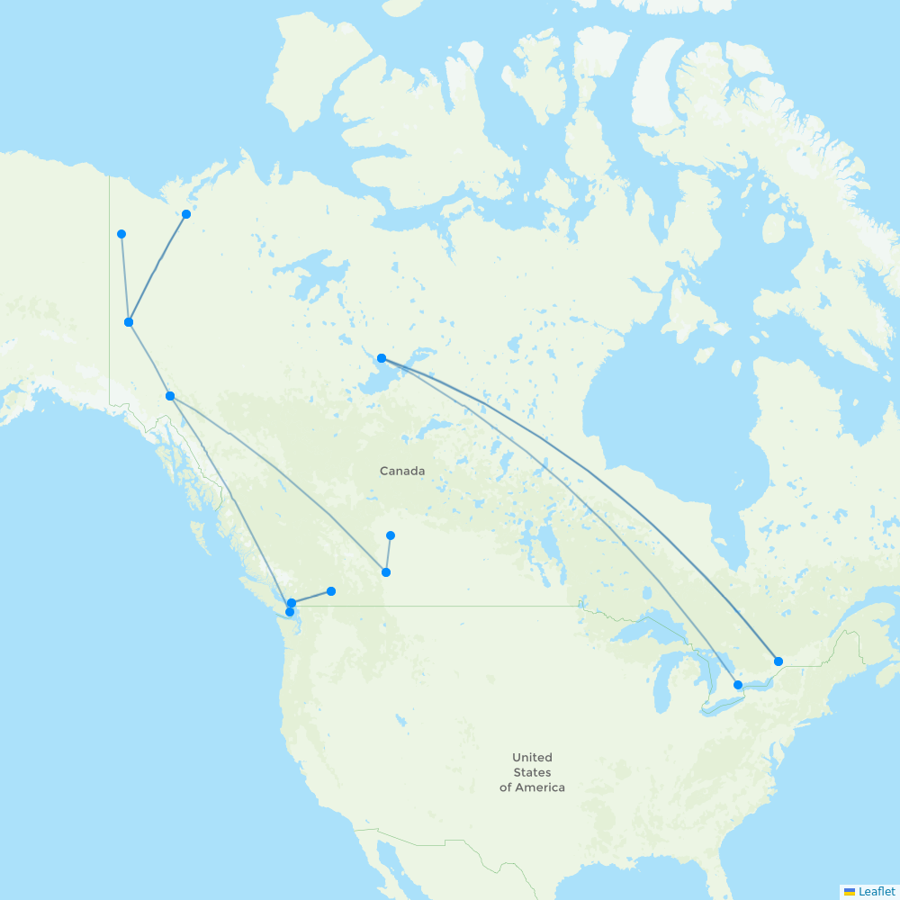 Air North destination map