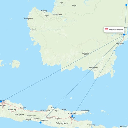 Map of Samarinda