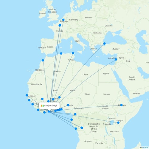 Map of Abidjan