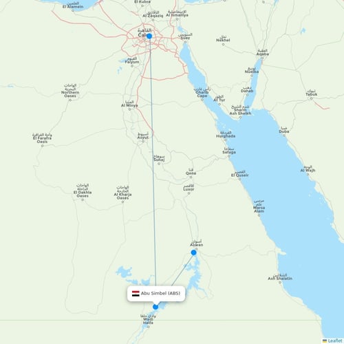Map of Abu Simbel