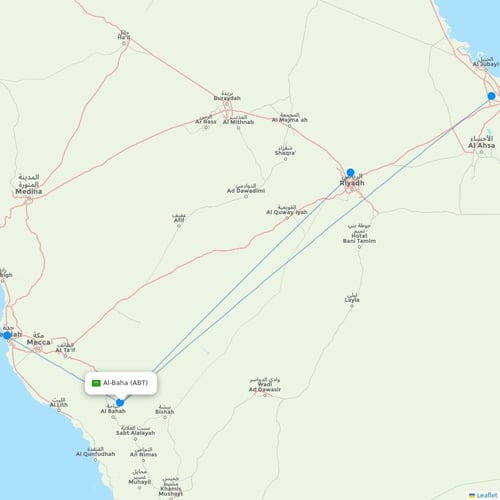 Map of Al-Baha