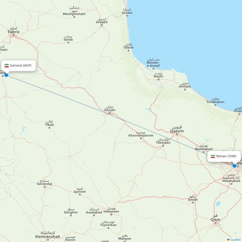 Map of Sahand