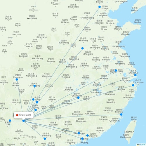 Map of Xingyi