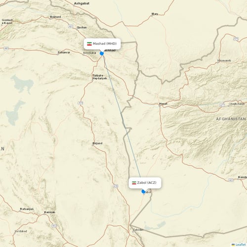 Map of Zabol