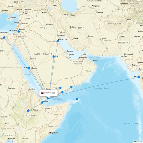 Map of Aden