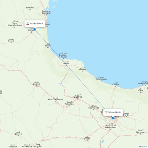 Map of Ardabil