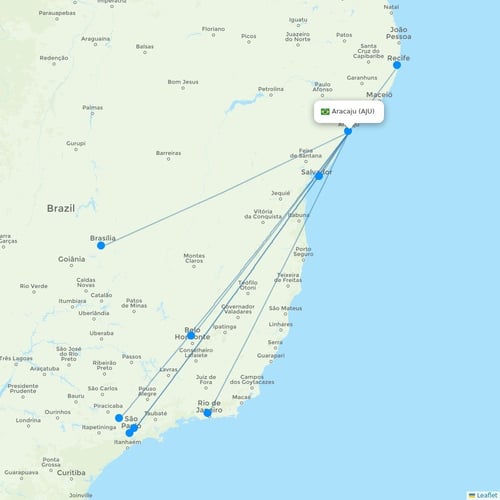 Map of Aracaju