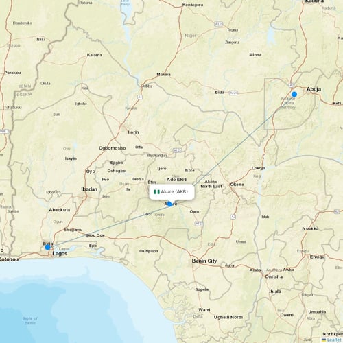 Map of Akure