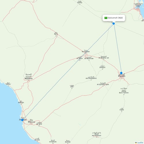Map of Qaisumah