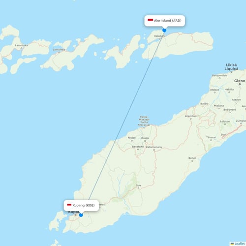 Map of Alor Island