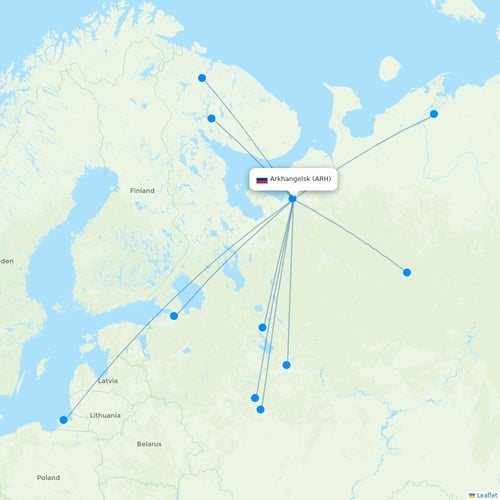 Map of Arkhangelsk