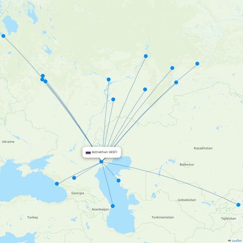 Map of Astrakhan