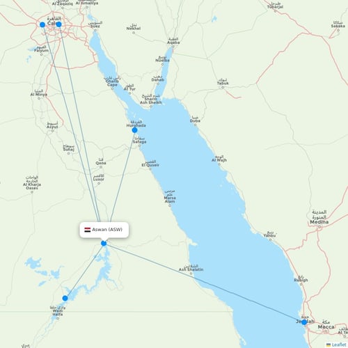 Map of Aswan