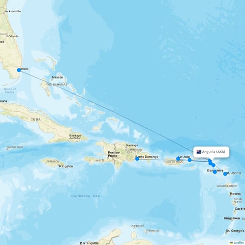 Map of Anguilla