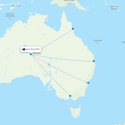 Map of Ayers Rock