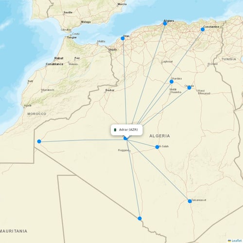 Map of Adrar