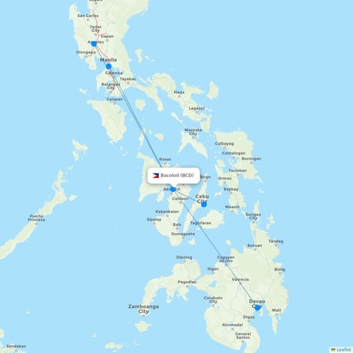 Map of Bacolod