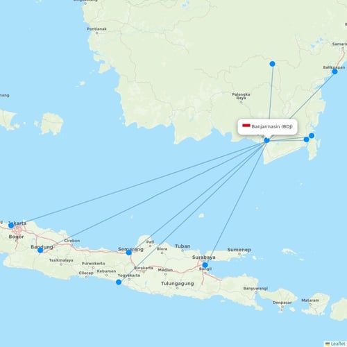 Map of Banjarmasin