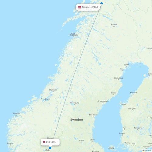Map of Bardufoss