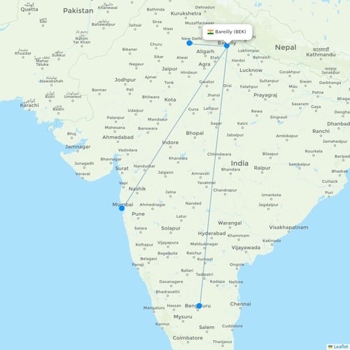 Map of Bareilly