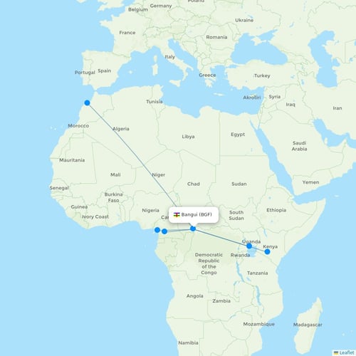 Map of Bangui