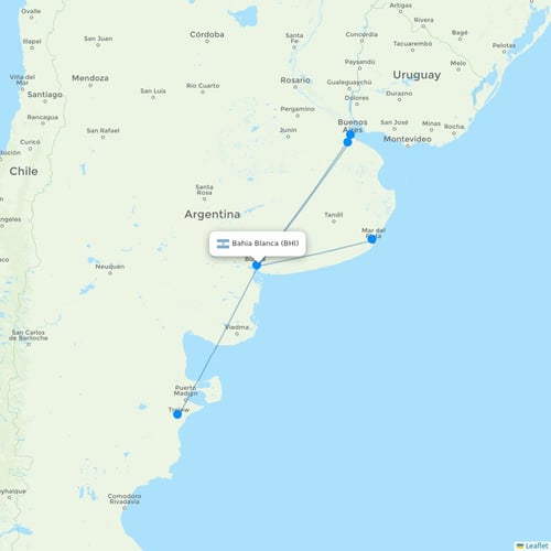 Map of Bahia Blanca