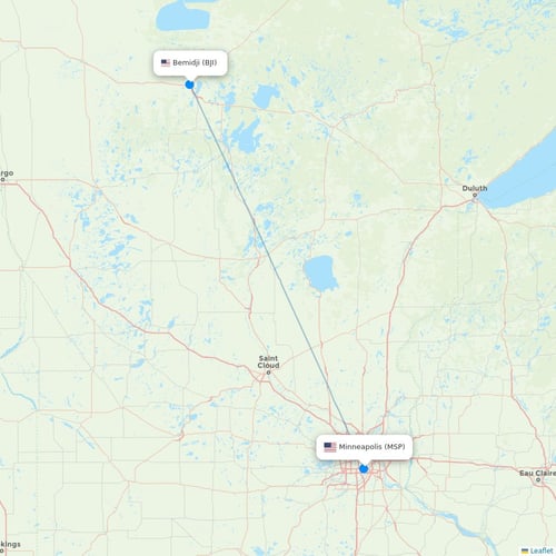 Map of Bemidji