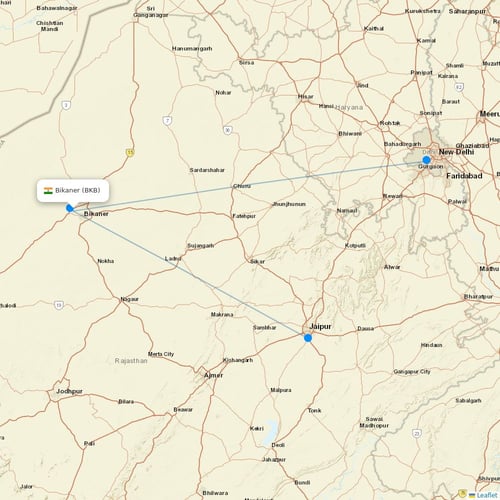 Map of Bikaner