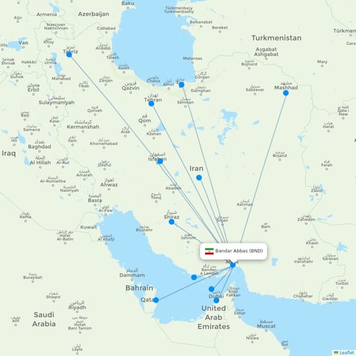 Map of Bandar Abbas