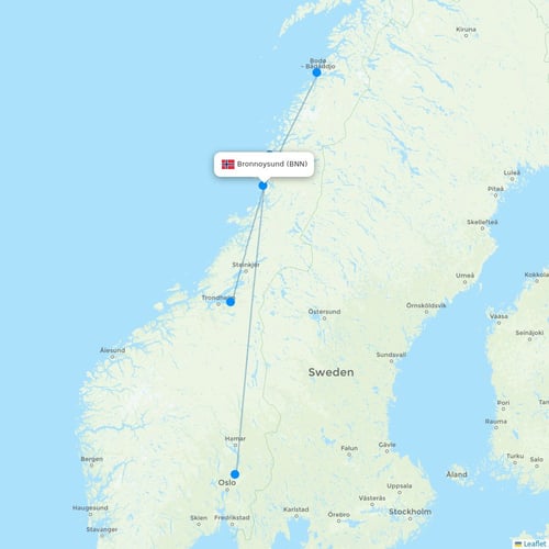 Map of Bronnoysund