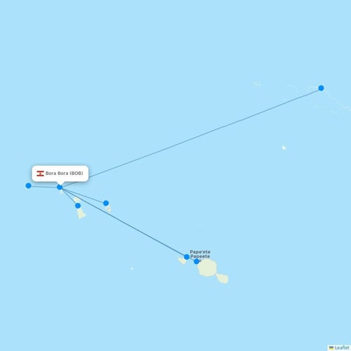 Map of Bora Bora