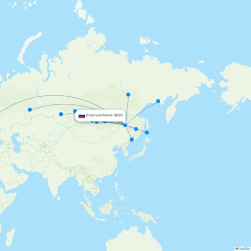 Map of Blagoveschensk