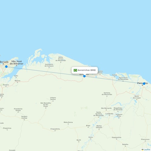 Map of Barreirinhas
