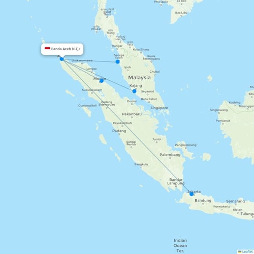 Map of Banda Aceh