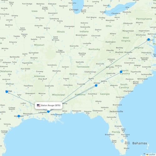 Map of Baton Rouge