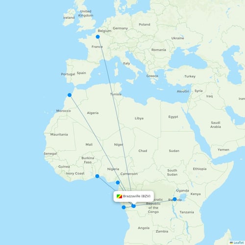 Map of Brazzaville