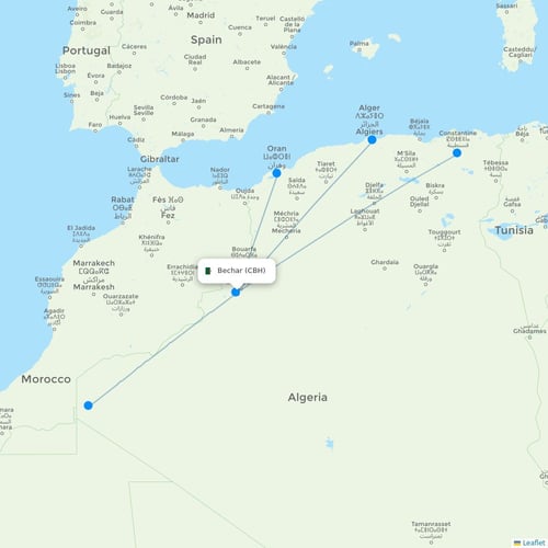 Map of Bechar