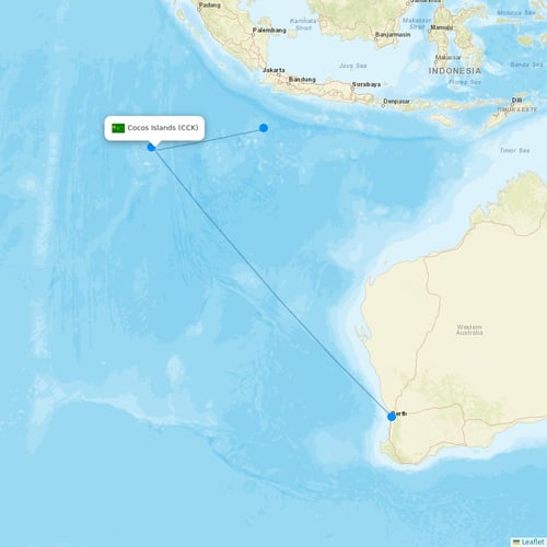 Map of Cocos Islands