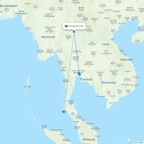 Map of Chiang Rai