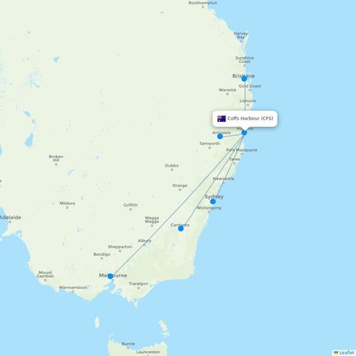 Map of Coffs Harbour
