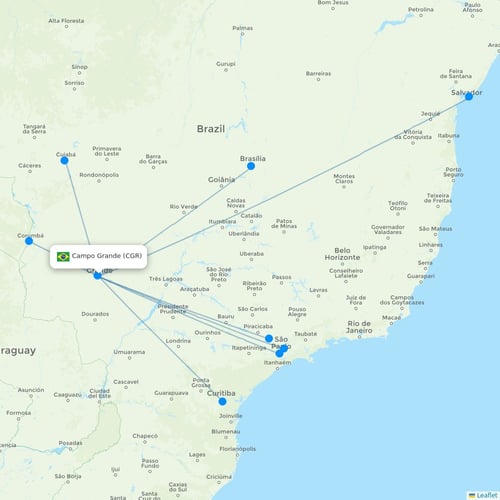 Map of Campo Grande