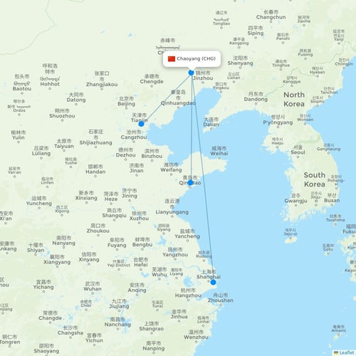 Map of Chaoyang