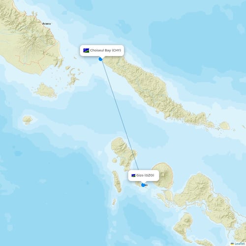 Map of Choiseul Bay