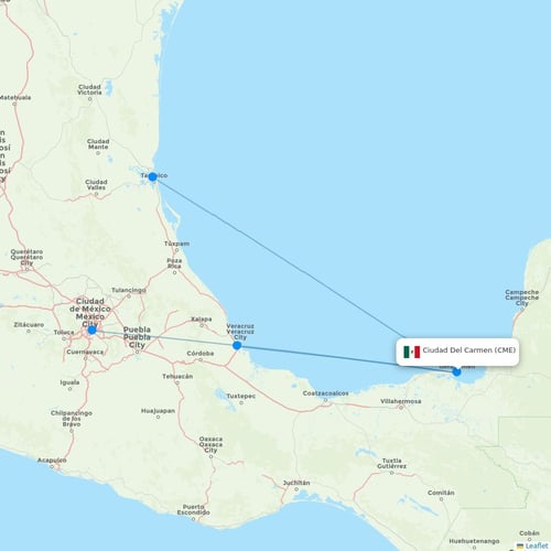 Map of Ciudad Del Carmen