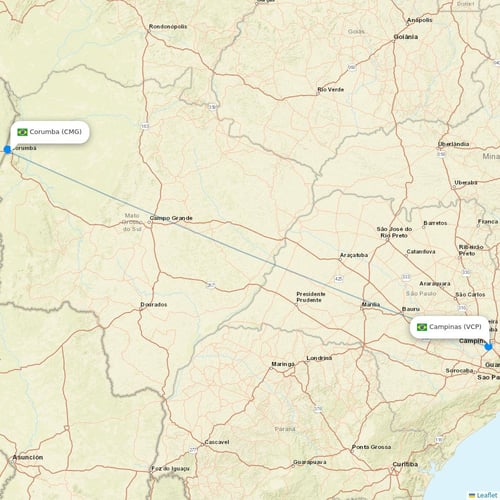 Map of Corumba