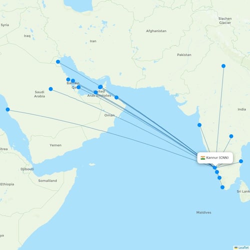 Map of Kannur