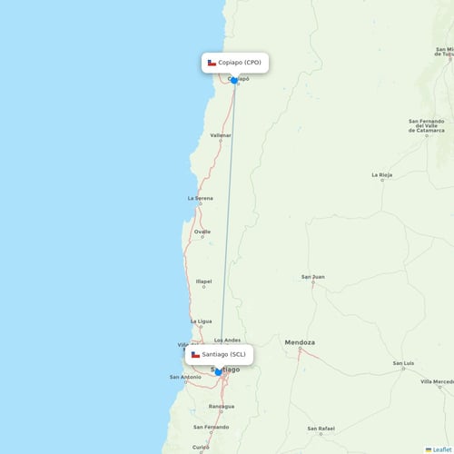 Map of Copiapo