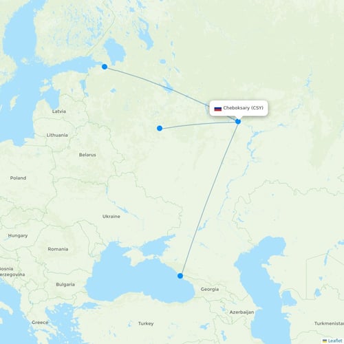 Map of Cheboksary
