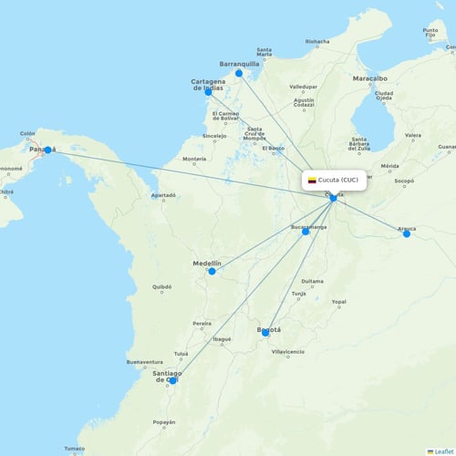 Map of Cucuta